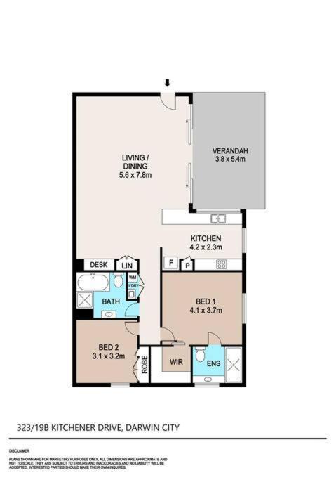 شقة Zen Oceania - 2Br Ocean View داروين المظهر الخارجي الصورة
